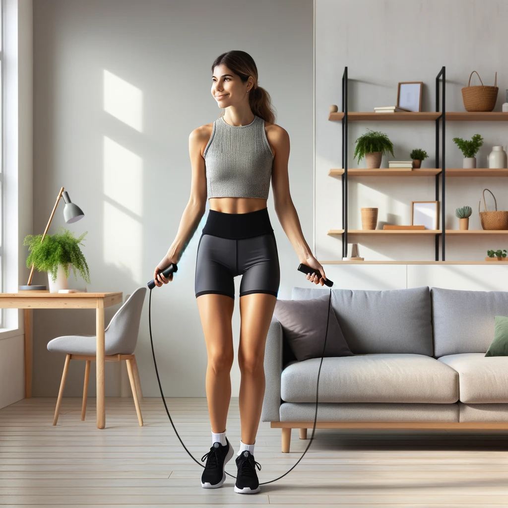 Corde à sauter moderne pour vos entraînements fitness et cardio à domicile